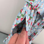 Load image into Gallery viewer, Mini Boden Linen-Cotton Ruffle Romper Surf Strawberry Ditsy 9-10
