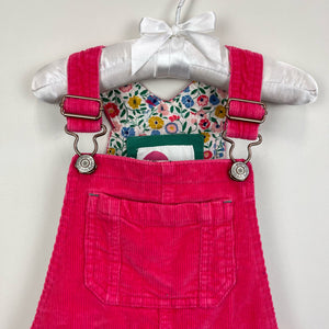 Mini Boden Girls Pink Corduroy Short Overalls 2-3 Years