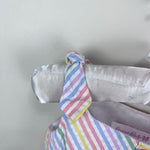 Load image into Gallery viewer, Bonnie Baby Pastel Stripe Seersucker Dress 6-9 Months
