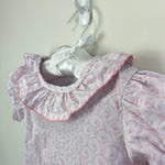 Load image into Gallery viewer, Southern Smocked Co Short Sleeve Pink Floral Ruffle Blouse 24 Months 2T
