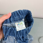 Load image into Gallery viewer, Vintage Little by Little Striped Bubble Jeans 12 Months
