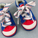 Load image into Gallery viewer, Vintage 90s Playskool Blue Airplane High Top Sneakers Baby Toddler 4
