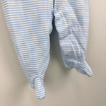 Load image into Gallery viewer, Kissy Kissy Blue Striped Footie Coverall Newborn
