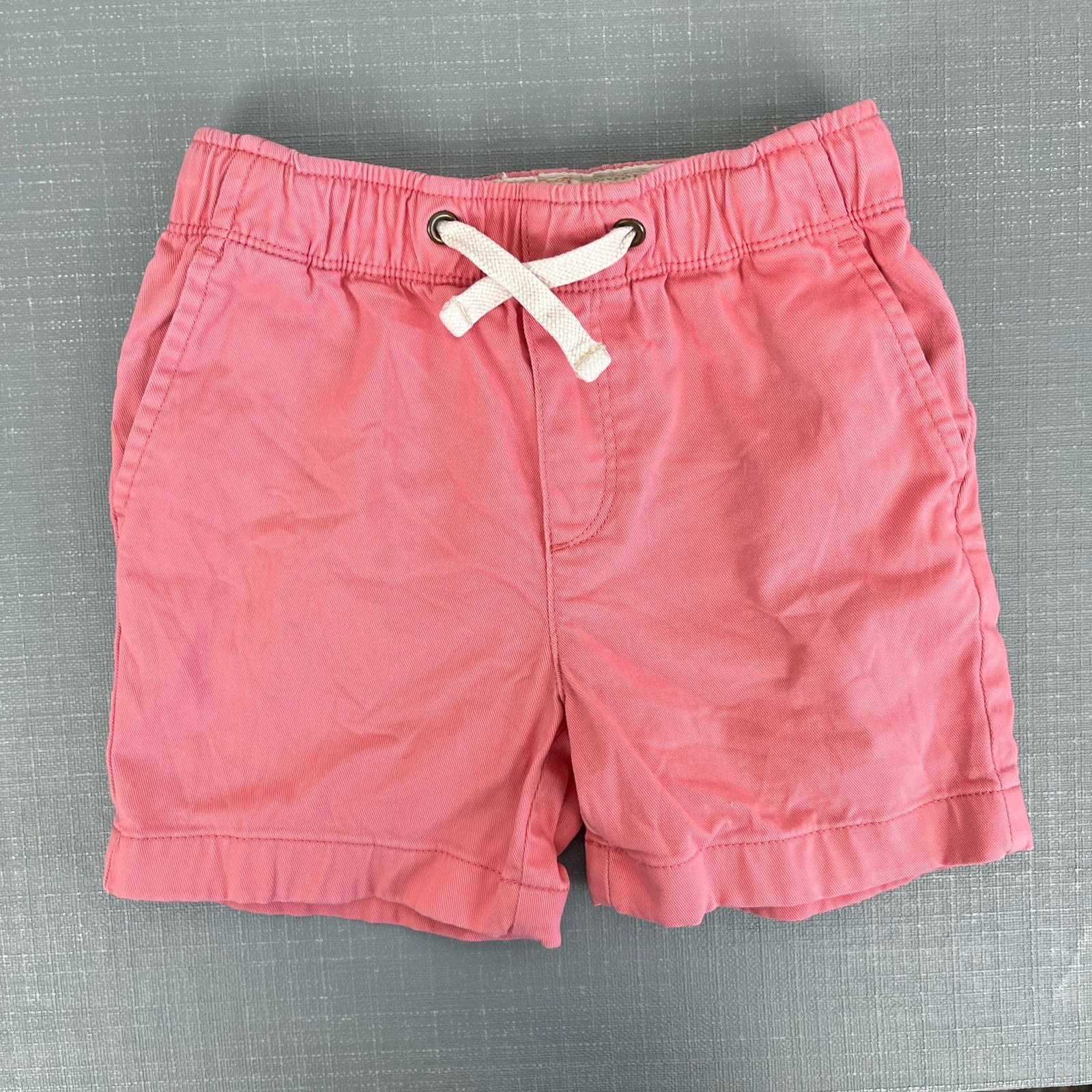 J. Crew Boys Drawstring Twill Dock Short Dusty Red 4T