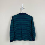 Load image into Gallery viewer, Vintage Healthtex Navy &amp; Green Striped Polo Shirt 7 USA
