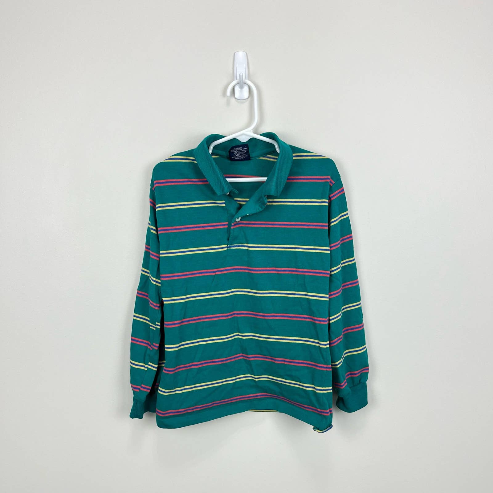 Vintage Gant Striped Long Sleeve Polo Shirt – andescloset91