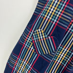 Load image into Gallery viewer, Hanna Andersson Chambray Tie Romper Multi Plaid Navy 70 cm 6-12 Months
