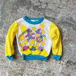 Load image into Gallery viewer, Vintage Tough Cookies Yellow Outer Space Sweatsuit 24 Months
