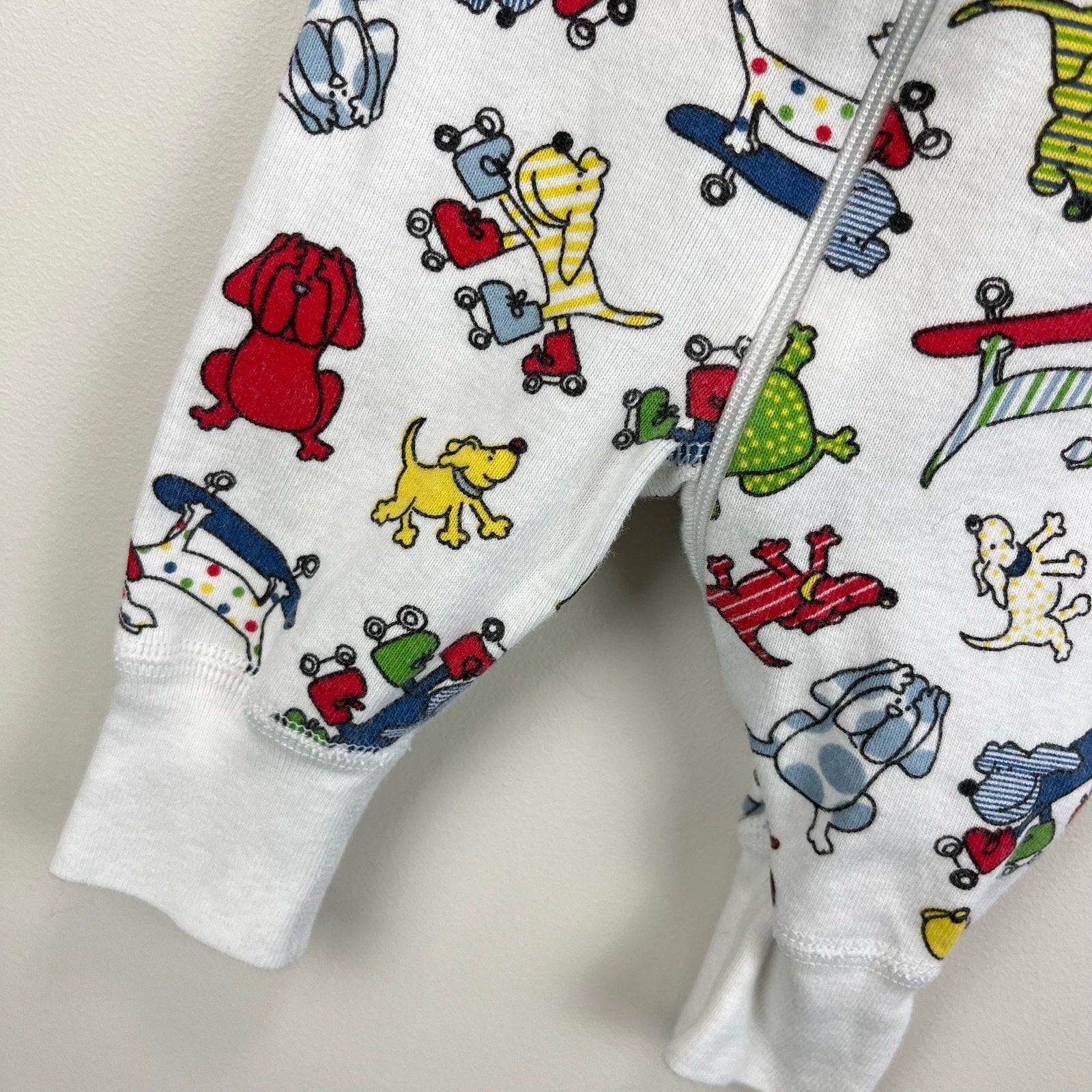 Hanna Andersson Rollerskating Dog Pajamas 50 cm 0-6 Months