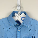 Load image into Gallery viewer, Mayoral Glass Blue Star Print Button Up Shirt 6 NWT
