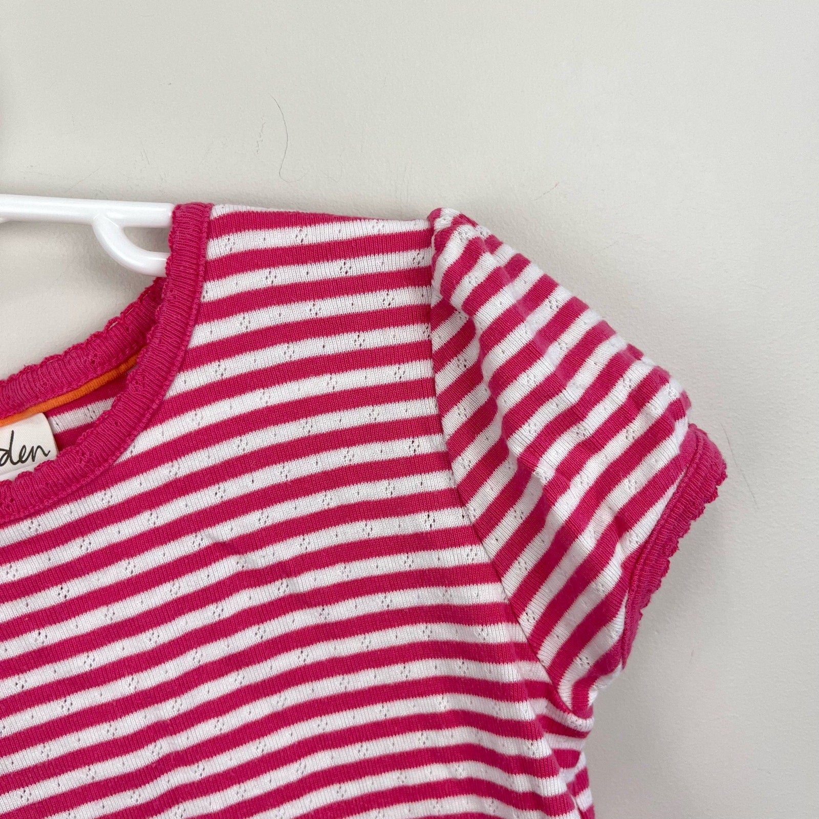 Mini Boden Supersoft Pointelle T-Shirt 7-8