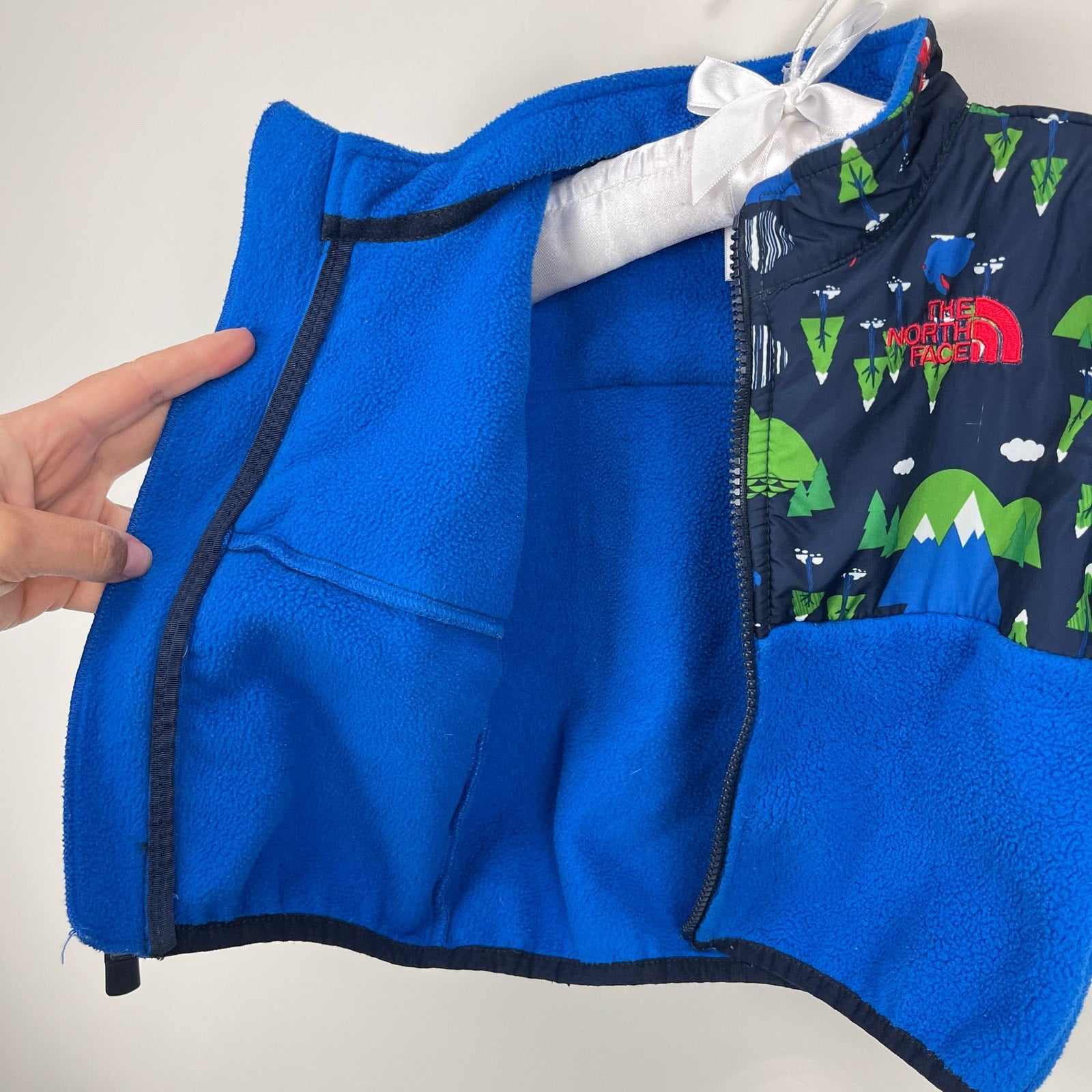 The North Face Blue Woodland Denali Fleece Jacket 6-12 Months