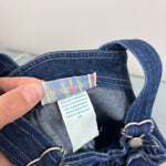 Load image into Gallery viewer, Vintage Y2K Samara Denim Flower Garden Ruffle Jumper 18 Months
