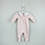 Load image into Gallery viewer, Tres Beau et Belle Pink Floral Footie 0-3 Months
