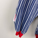 Load image into Gallery viewer, Vintage Healthtex Striped Train Coverall Romper 6-9 Months USA
