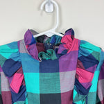 Load image into Gallery viewer, Vintage Halo Fashion Plaid Ruffle Dress
