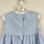 Load image into Gallery viewer, Vintage Samara Blue Gingham Stripe Cherry Dress 2T
