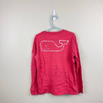 Load image into Gallery viewer, Vineyard Vines Kids Long Sleeve Vintage Whale Pocket Tee Shirt Jetty Red 7
