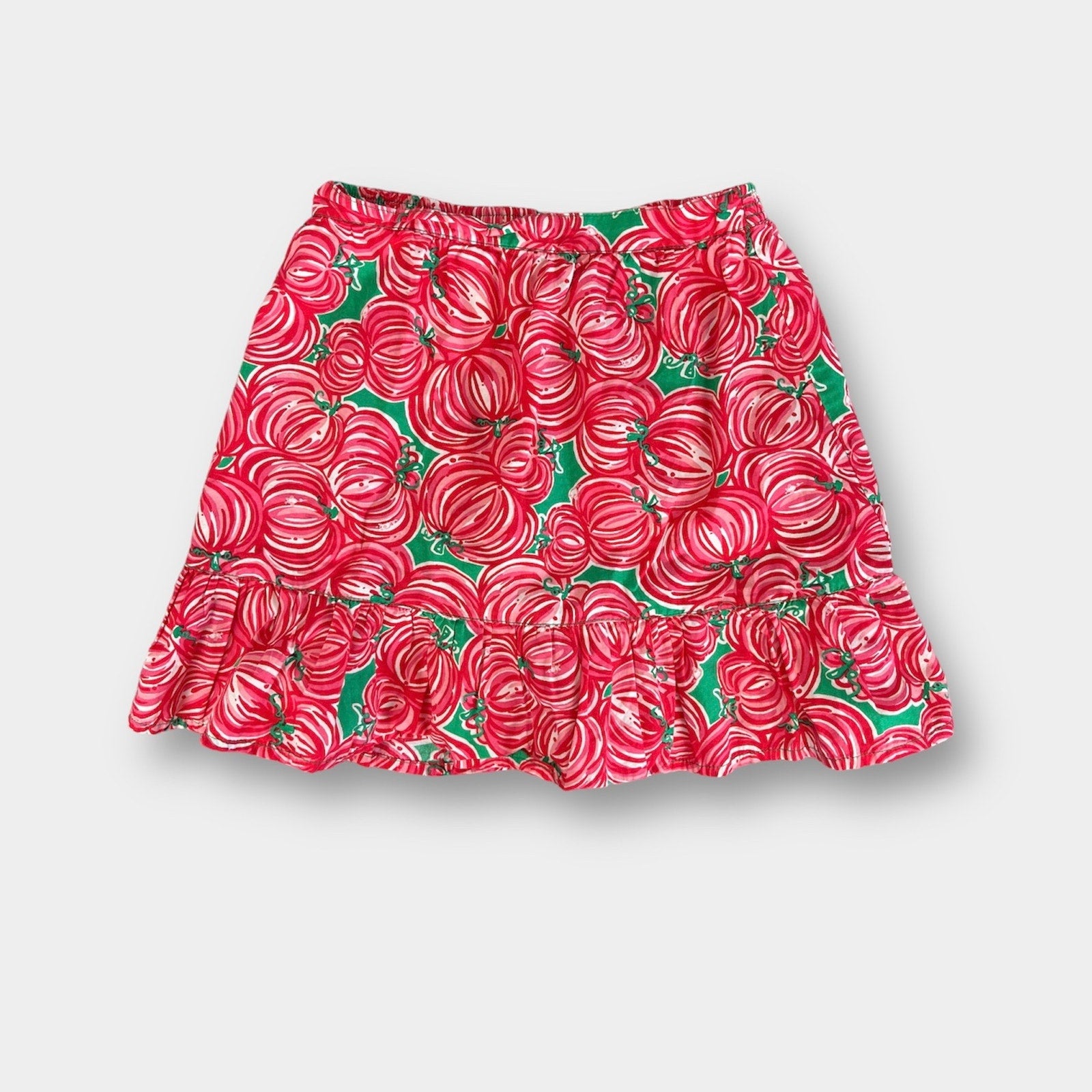 Lilly Pulitzer Girls Punkin Chunkin Bella Skirt Medium 6-7