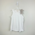 Load image into Gallery viewer, Crewcuts Girls White Metallic Bow Tank Top 10
