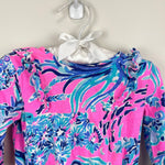 Load image into Gallery viewer, Lilly Pulitzer Girls Velma Bodysuit Mandevilla Pink New Kids on the Dock 6-12 Months
