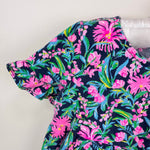 Load image into Gallery viewer, Lilly Pulitzer Girls Mini Jodee Dress Low Tide Navy Garden Variety XS 2-3
