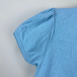 Load image into Gallery viewer, Mini Boden Short Sleeved Pointelle Top Blue 8-9
