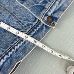 Load image into Gallery viewer, Vintage Levi's Sherpa Lined Orange Tab Blue Jean Jacket 6 USA

