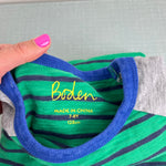 Load image into Gallery viewer, Mini Boden Long Sleeve Striped Raglan T-Shirt 7-8
