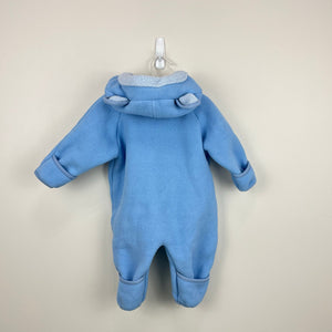 L.L. Light Bean Blue Fleece Bunting Snow Suit 3-6 Months