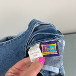 Load image into Gallery viewer, Vintage Pooh 100 Acres Collection Denim Jumper Dress 18 Months
