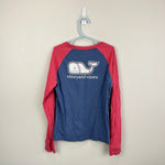 Load image into Gallery viewer, Vineyard Vines Long-Sleeve Raglan Baseball Whale T-Shirt 7

