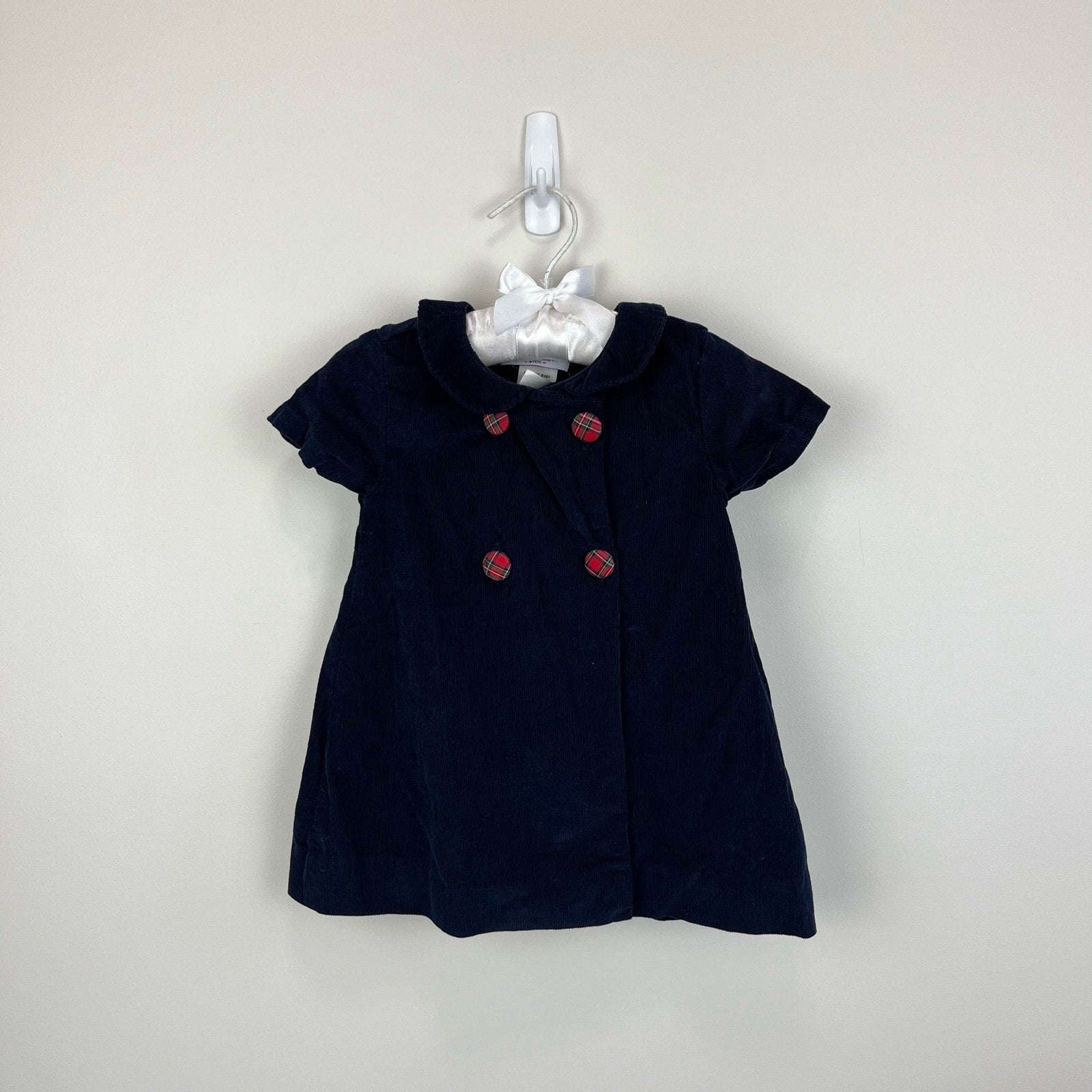 Nantucket Kids Corduroy Bow Holiday Dress 9-12 Months