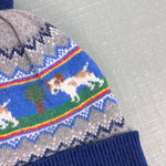 Load image into Gallery viewer, Mini Boden Intarsia Knit Fair Isle Sprout Winter Beanie Hat S
