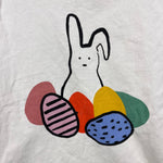 Load image into Gallery viewer, Hanna Andersson Short Sleeve Graphic T-Shirt Ecru Easter Bunny 100 cm 4T
