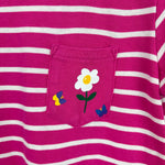 Load image into Gallery viewer, Hanna Andersson Stripe Jersey Dress Pink Peony 120 cm 6-7
