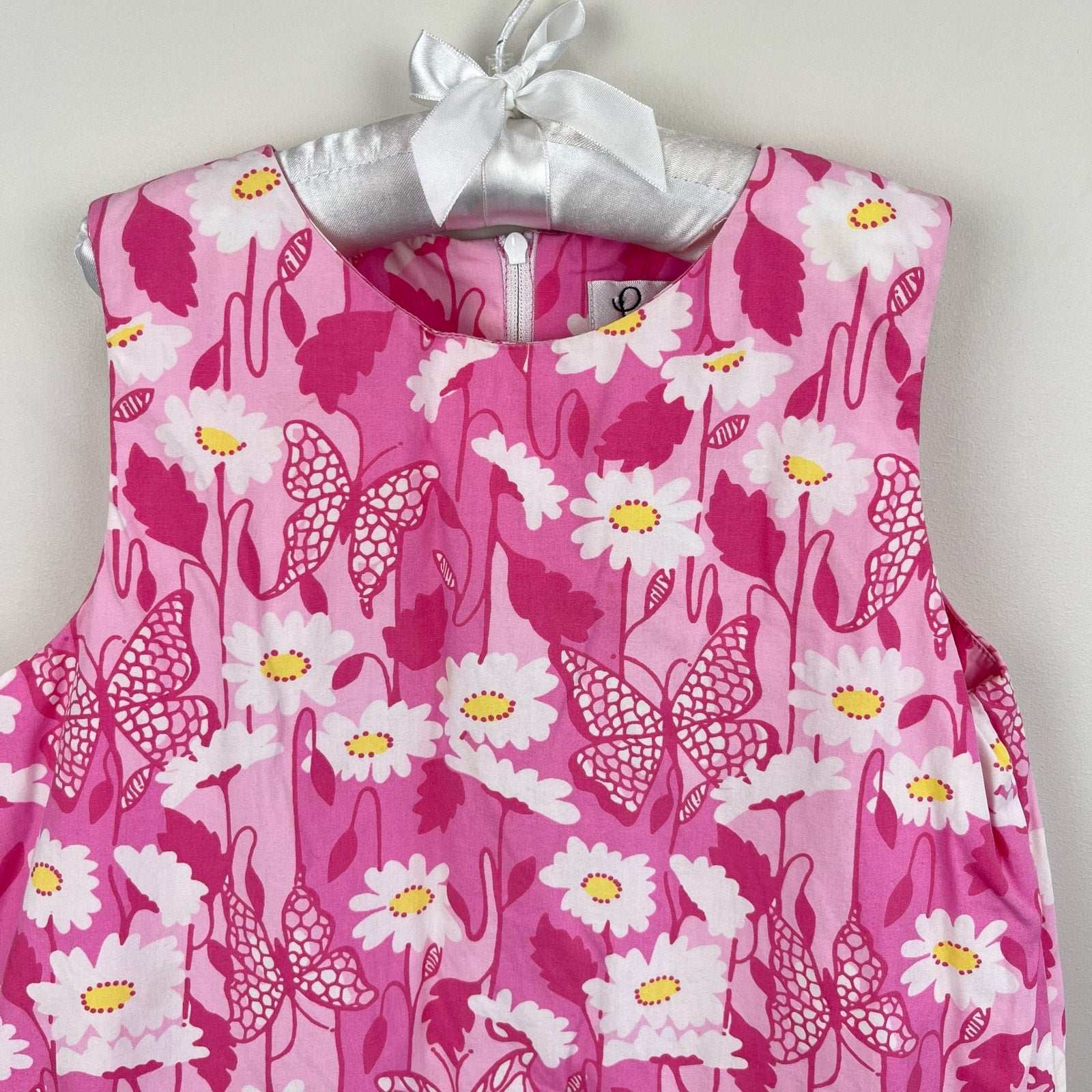 Lilly Pulitzer Girls Pink Daisies Shift Dress 8