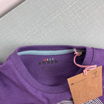 Load image into Gallery viewer, Mini Boden Kids' Long Sleeve Glow Superstitch T-Shirt Loganberry Bat 3-4 NWT
