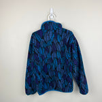 Load image into Gallery viewer, Vintage 90s Patagonia Synchilla Snap-T Fleece Blue Purple Leaf Kids 10
