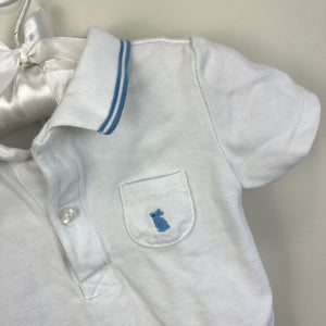 Janie and Jack Baby Bunny Pique Polo Bodysuit 12-18 Months