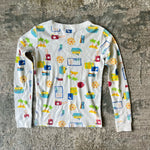 Load image into Gallery viewer, Hanna Andersson White Vacation Pajamas 130 cm 8
