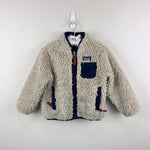 Load image into Gallery viewer, Patagonia Baby Retro-X Fleece Jacket Natural w/ Navy 2T
