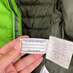 Load image into Gallery viewer, Patagonia Baby Down Sweater Coat Green 3-6 Months
