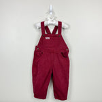 Load image into Gallery viewer, Vintage Guess Burgundy Red Overalls 24 Months USA
