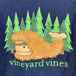 Load image into Gallery viewer, Vineyard Vines Boys Fuzzy Bigfoot Whale Long Sleeve Pocket T-Shirt Navy 7

