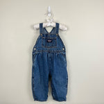 Load image into Gallery viewer, Vintage OshKosh B&#39;gosh Blue Jean Overalls 18 Months
