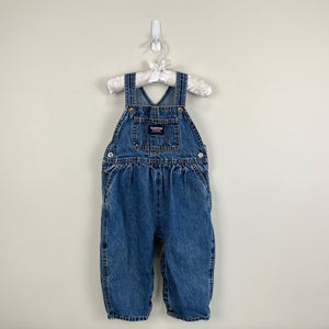 Vintage OshKosh B'gosh Blue Jean Overalls 18 Months