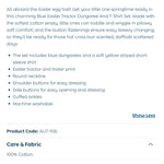 Load image into Gallery viewer, JoJo Maman Bebe Blue Easter Tractor Dungaree and T-Shirt Set 6-12 Months NWT
