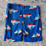 Load image into Gallery viewer, Hanna Andersson Blue Ice Cream Truck Short John PJs 130 cm 8
