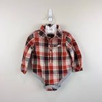 Load image into Gallery viewer, Me &amp; Henry Corduroy Overalls and Plaid Bodysuits Bundle 9-12 Months
